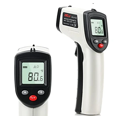 Afbeelding van Digitale infraroodthermometer ( 50℃～400℃), contactloos lasertemperatuurpistool met lcd scherm, temperatuurmeetpistool voor eten, drinken, (niet mensen)