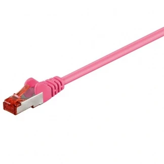 Afbeelding van Netwerkkabel Cat6 S/FTP 10 meter (100% koper, LSZH, Roze)