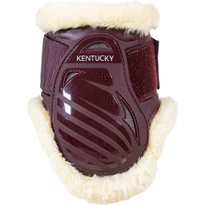 Afbeelding van Kentucky Strijklappen Young Horse Vegan Sheepskin Bordeaux XS Agradi.be