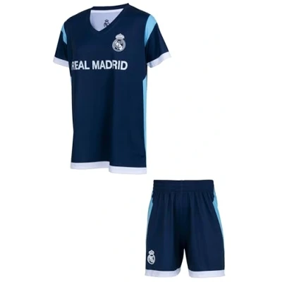 Afbeelding van Real Madrid Voetbalset met korte broek voor kinderen, jongens, officiële collectie, 10 jaar