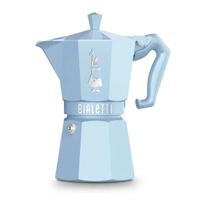 Afbeelding van Bialetti Moka Exclusive Percolator 6 kopjes Lichtblauw