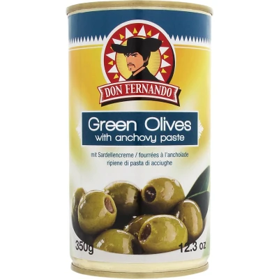 Afbeelding van Groene olijven gevuld met ansjovispasta 350g