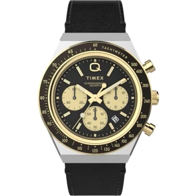 Afbeelding van Timex Diver Inspired TW2W64300 Horloge Leer Zwart Ø 40 mm