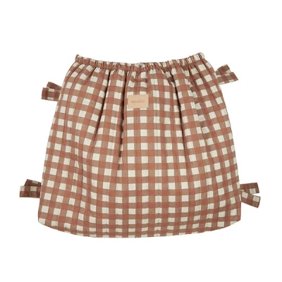 Afbeelding van Nobodinoz kinderwagentas hyde park terracotta checks