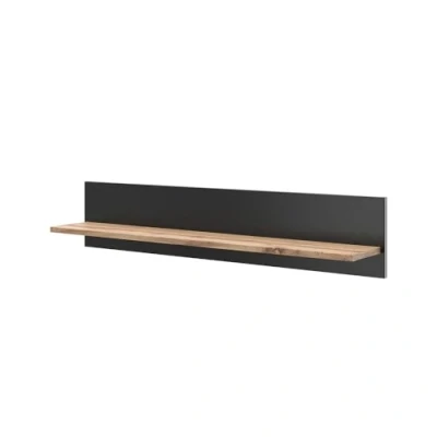 Afbeelding van Vicco Amber Rek, Wotan eiken/antraciet, 100 x 20 cm, wandhouder