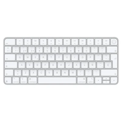 Afbeelding van Apple Magic toetsenbord Universeel USB + Bluetooth QWERTY Zilver, Wit