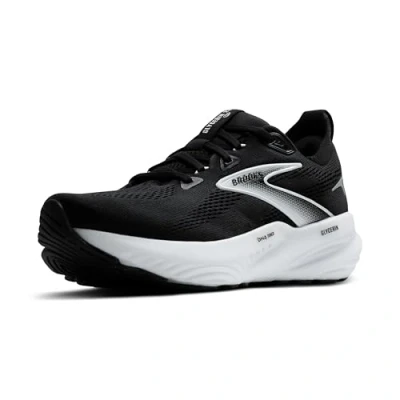 Afbeelding van Brooks Glycerin 22 Hardloopschoenen voor op de weg, Dames, Maat: 42.5, Black grey white Textiel