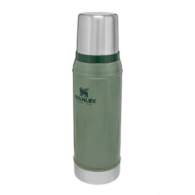 Image de Stanley Classic Legendary Thermos 0.75L Maintient la Température 20h (Chaud/Froid) Bouteille Isotherme 750 ml Sans BPA Gourde en Acier Inoxydable Inox Hammertone Green