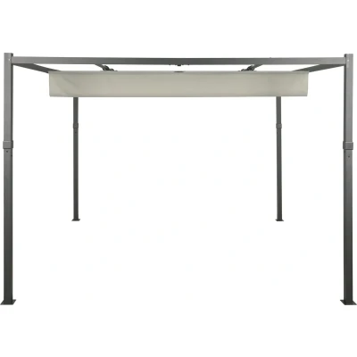 Afbeelding van Sens Line Pergola Athene 300 x cm Gepoedercoat aluminium Met harmonicadoek