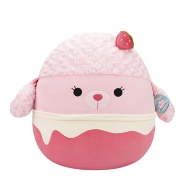 Afbeelding van Squishmallows SQCR07722 Chloe de aardbei milkshake 50 cm, officieel pluche dier Jazwares, superzacht knuffeldier