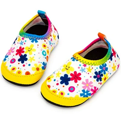 Afbeelding van Yorgou Waterschoenen voor kinderen, antislip, duikschoenen, sneldrogend, strand, meisjes, jongens, Kleurrijke bloem