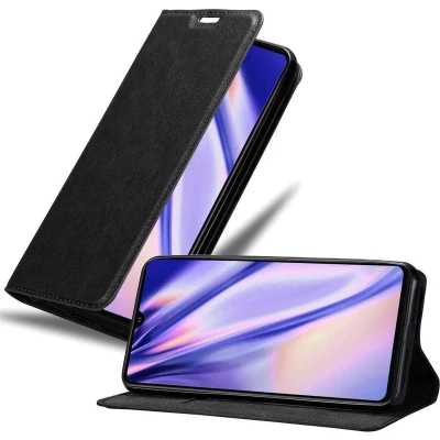 Afbeelding van Cadorabo Hoesje geschikt voor Huawei P30 PRO in ZWARTE NACHT Beschermhoes met magnetische sluiting, standfunctie en kaartvakje Book Case Cover Etui
