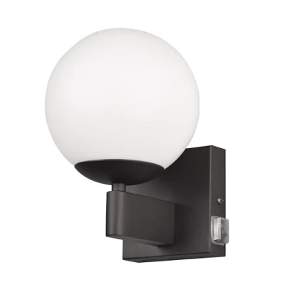 Afbeelding van TRIO KULA Wandlamp Zwart mat excl. 1x E14 10W IP44 Geschikt voor badkamer