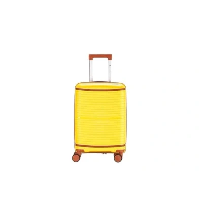 Afbeelding van Pierre Cardin Harde trolley met zwenkwielen, 55 x 38 20 cm, Geel., Handbagage