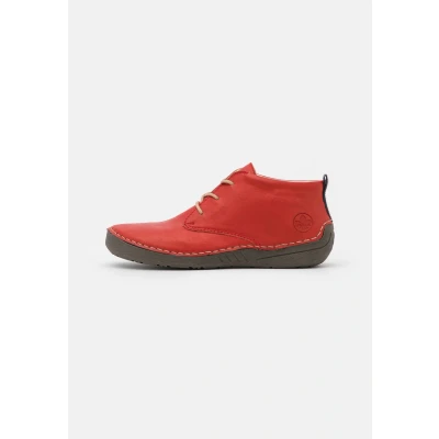 Afbeelding van Rieker Veterboots, Dames, Maat: 39, Rot Hoogwaardig imitatieleer