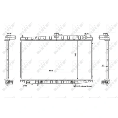 Image de Radiateur nrf 56079 easy fit