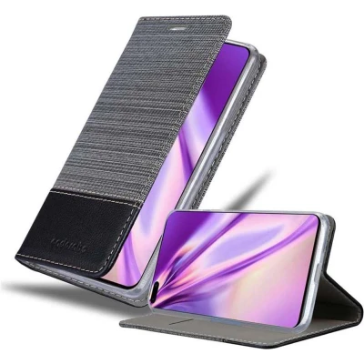 Afbeelding van Cadorabo Hoesje geschikt voor Huawei P40 in GRIJS ZWART Beschermhoes met magnetische sluiting, standfunctie en kaartvakje Book Case Cover Etui