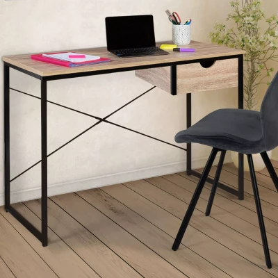Afbeelding van Bureau 1 tiroir latéral DETROIT design industriel
