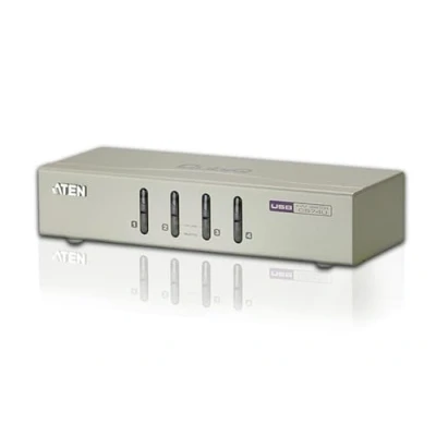 Afbeelding van 4 Poorts KVM Switch Zilver