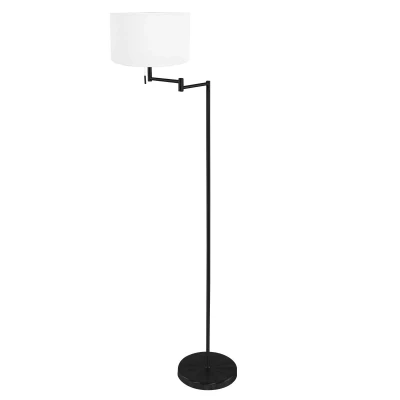 Afbeelding van Mexlite vloerlamp Bella zwart metaal 45 cm E27 fitting 3888ZW