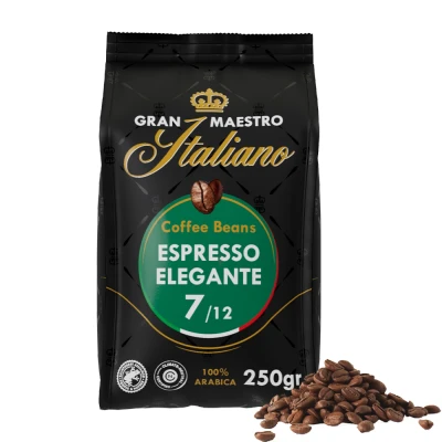 Afbeelding van 25% korting met code Gran Maestro Italiano koffiebonen Espresso Elegante (250 gram) 1 stuk 250 g