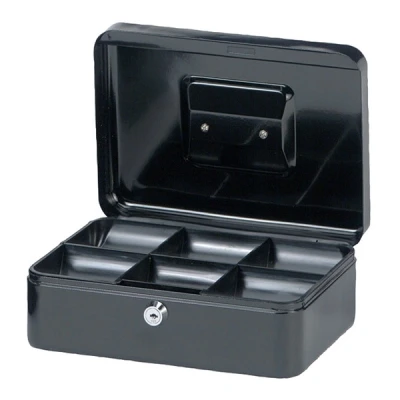Image de Maul caissette à monnaies maul, noir, dimensions: (l)250 x (p)191 (h)90 mm, en acier laqué, serrure cylindre avec 2 clés,