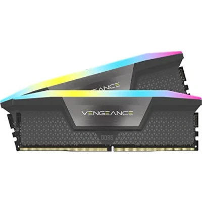 Afbeelding van Corsair Vengeance RGB Geheugen DDR5 32 GB: 2 x 16 GB 288 PIN 6000 MHz / PC5 48000 CL36 1.40V AMD EXPO On die ECC ARGB iCUE zwart