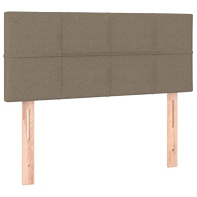 Afbeelding van vidaXL Hoofdbord taupe 90 x 5 78/88 cm van stof