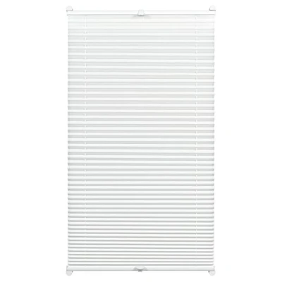 Afbeelding van GARDINIA Plissé Solo, gordijn met zuignappen, ondoorzichtig vouwgordijn, inclusief montagemateriaal, 2 geleiderails van aluminium Wit, 80 x 130 cm (b h)