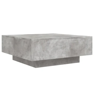 Afbeelding van Salontafel met LED verlichting 80x80x31 cm betongrijs