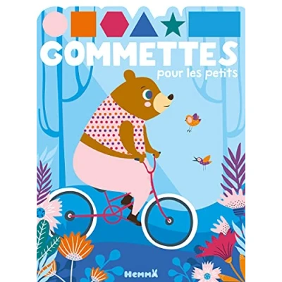 Afbeelding van Ours a velo gommettes pour les petits