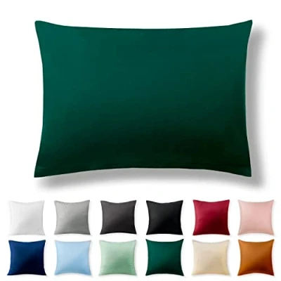Afbeelding van Alreya verstevigde katoenen kussenhoes 50 x 75 cm 100% katoen met YKK rits Superzacht Bosgroen