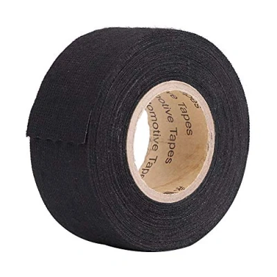 Afbeelding van Zwarte isolatietape, zelfklevende stoffen autoband bedradingsharnas, isolatietape van vilt, anti piepend vilt voor motorfiets auto (32 mm x 11,5 m)