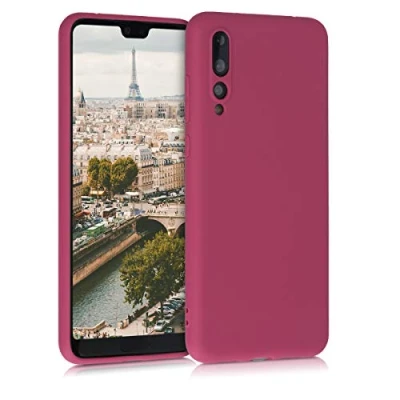 Afbeelding van kwmobile telefoonhoesje geschikt voor Huawei P20 Pro Hoesje smartphone Back cover in mat fuchsia