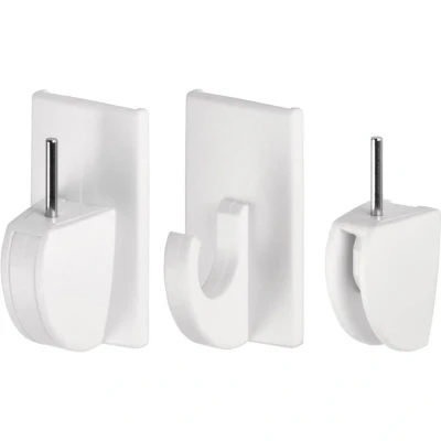 Afbeelding van tesa POWERSTRIPS® Vario gordijnhaak Wit Inhoud: 4 stuk(s)