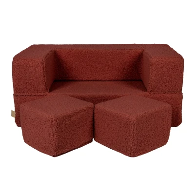 Afbeelding van Bearly Cube Kindersofa Bruin