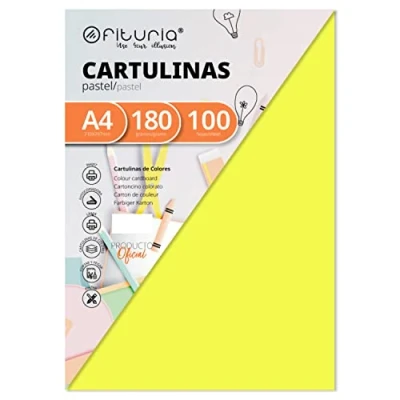 Afbeelding van Color Amarillo Tamaño A4 180g 100 stuks