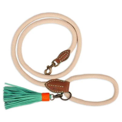 Afbeelding van Dwam Looplijn Sand Touw Hondenriem 155x1.4 cm Zand L