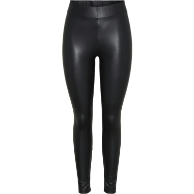 Afbeelding van Pieces Pcnew Shiny Legging, Dames, Maat: L/XL, Black
