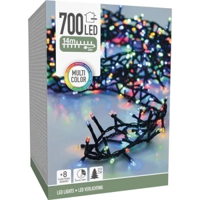 Afbeelding van Micro Cluster 700 LED 14 meter multicolor 8 functies