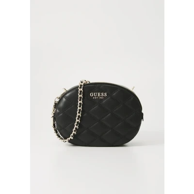 Afbeelding van Guess Tamsin Double ZIP Crossbody Schoudertas, Dames, Maat: One Size, Black