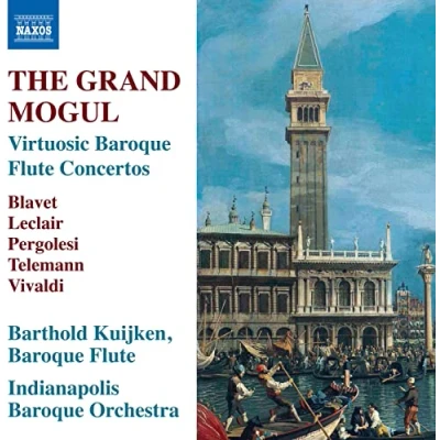 Afbeelding van Indianapolis Baroque Orchestra &amp; Barthold Kuijken The Grand Mogul Virtuosic Flute Concerto (CD)