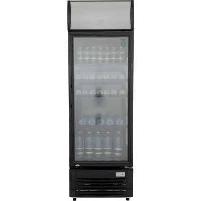 Afbeelding van Koelkast met glazen deur LED display 300L (H)186x(B)62x(D)60