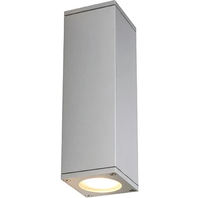 Afbeelding van SLV buiten wandlamp Theo Up Down Out zilvergrijs