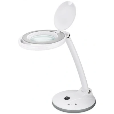 Afbeelding van Goobay LED Staande Loeplamp 6W 80 450lm Dimbaar 100mm Glazen Lens 1.75x Vergroting 3 Dioptrie