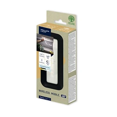 Afbeelding van Müller Licht Mobina Push 15 LED oriëntatielamp batterij nachtlampje neutraal wit 4000K 1,5W USB oplaadbaar zwart lengte cm