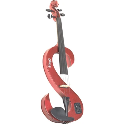 Afbeelding van Stagg Electrische viool Rood EVN 4/4