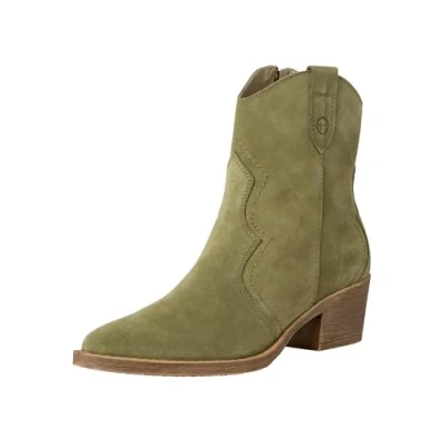 Afbeelding van Tamaris Cowboy/Bikerlaarsjes, Dames, Maat: 37, Sage Leer