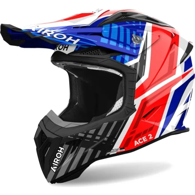 Afbeelding van Airoh Aviator Ace 2 Proud Blue Red Gloss M Maat Helm