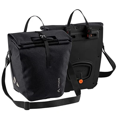 Afbeelding van VAUDE ReCycle Back Black Fietstas Achter Greenshape
